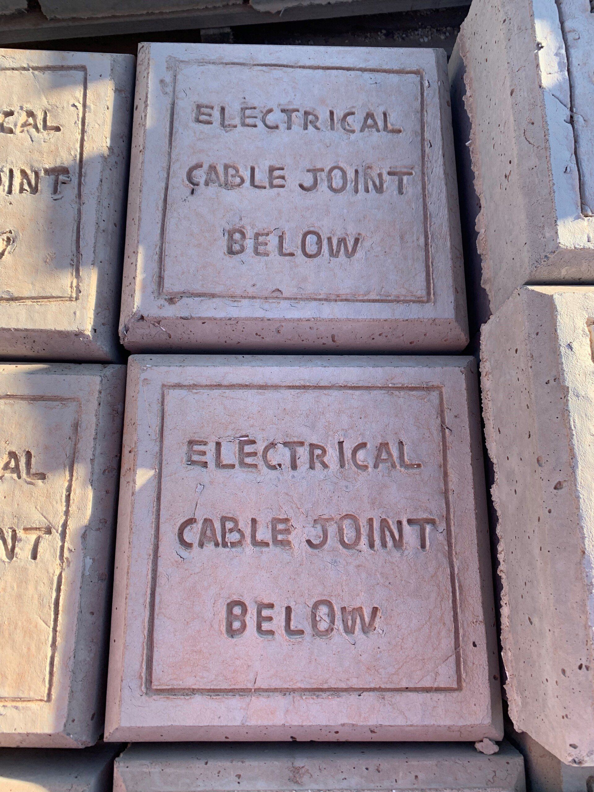 Electrical Cable Joint Below paver