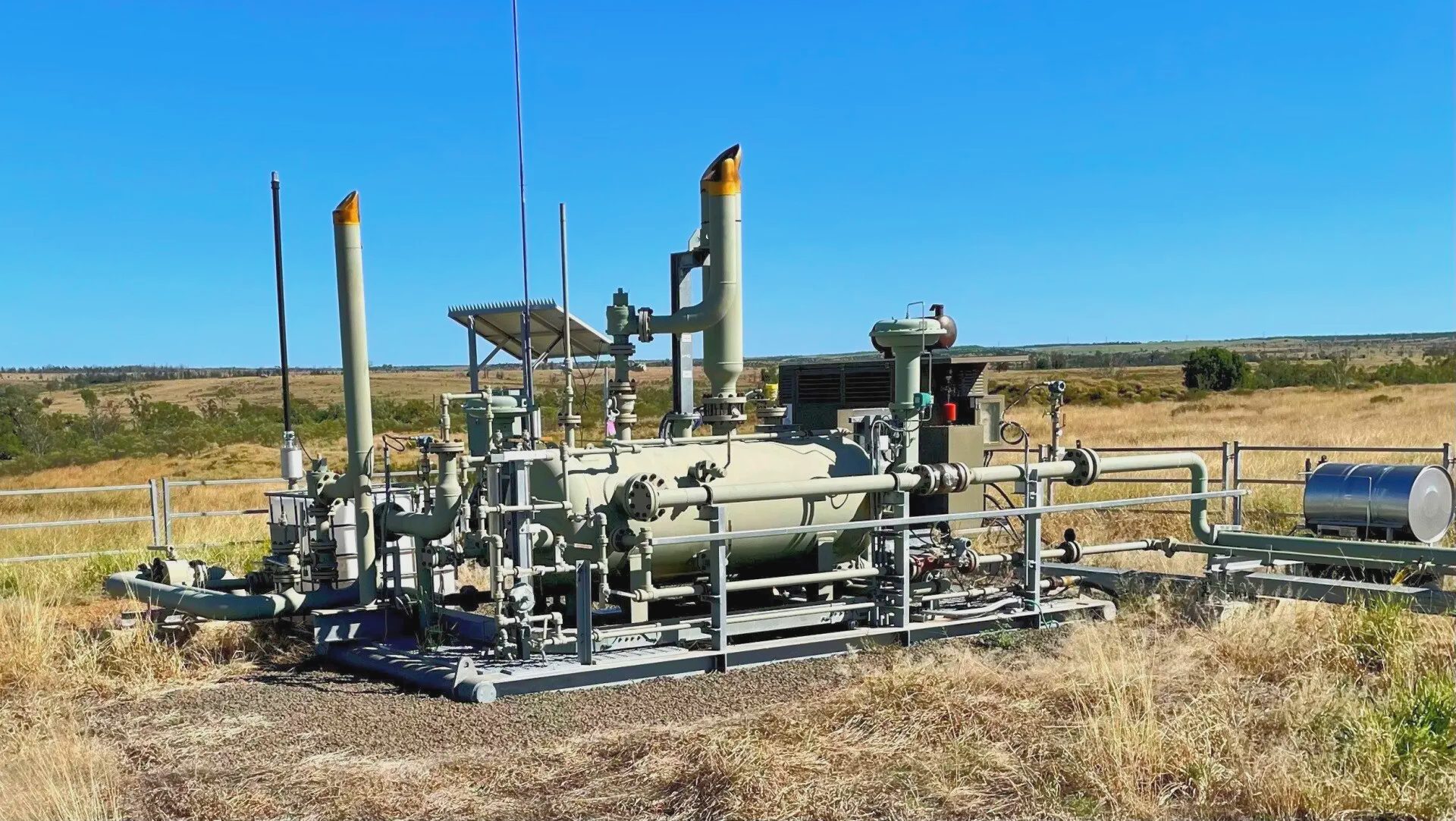 Concrete slabs used for mining coal seam gas