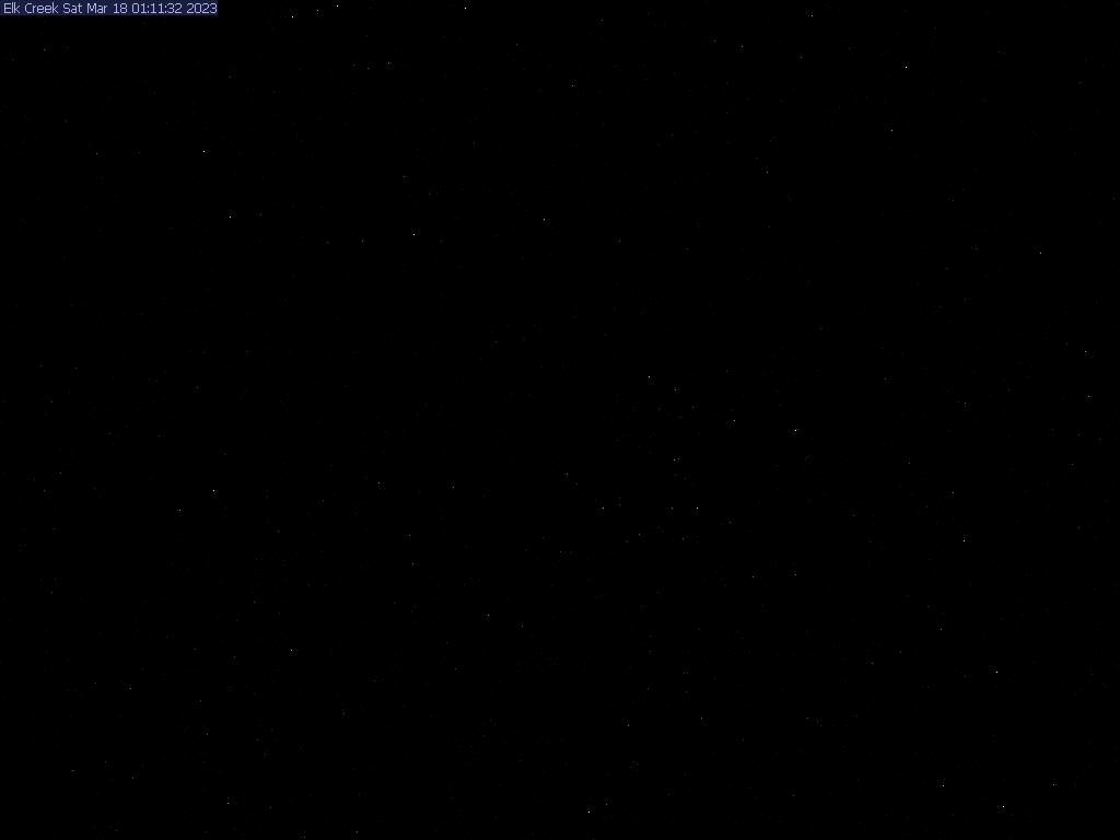 Night sky with numerous white stars against a black background.