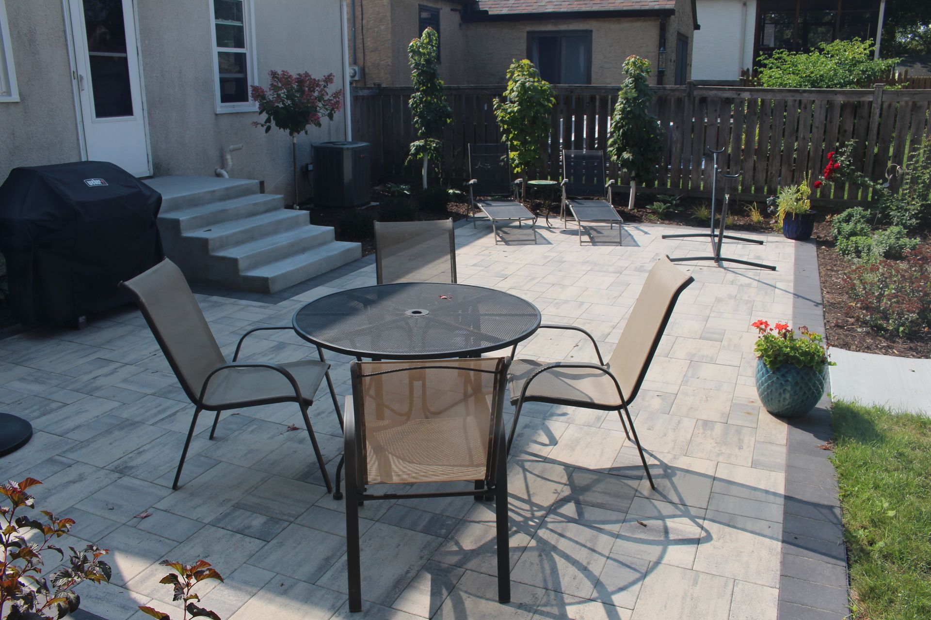 after picture of new backyard patio