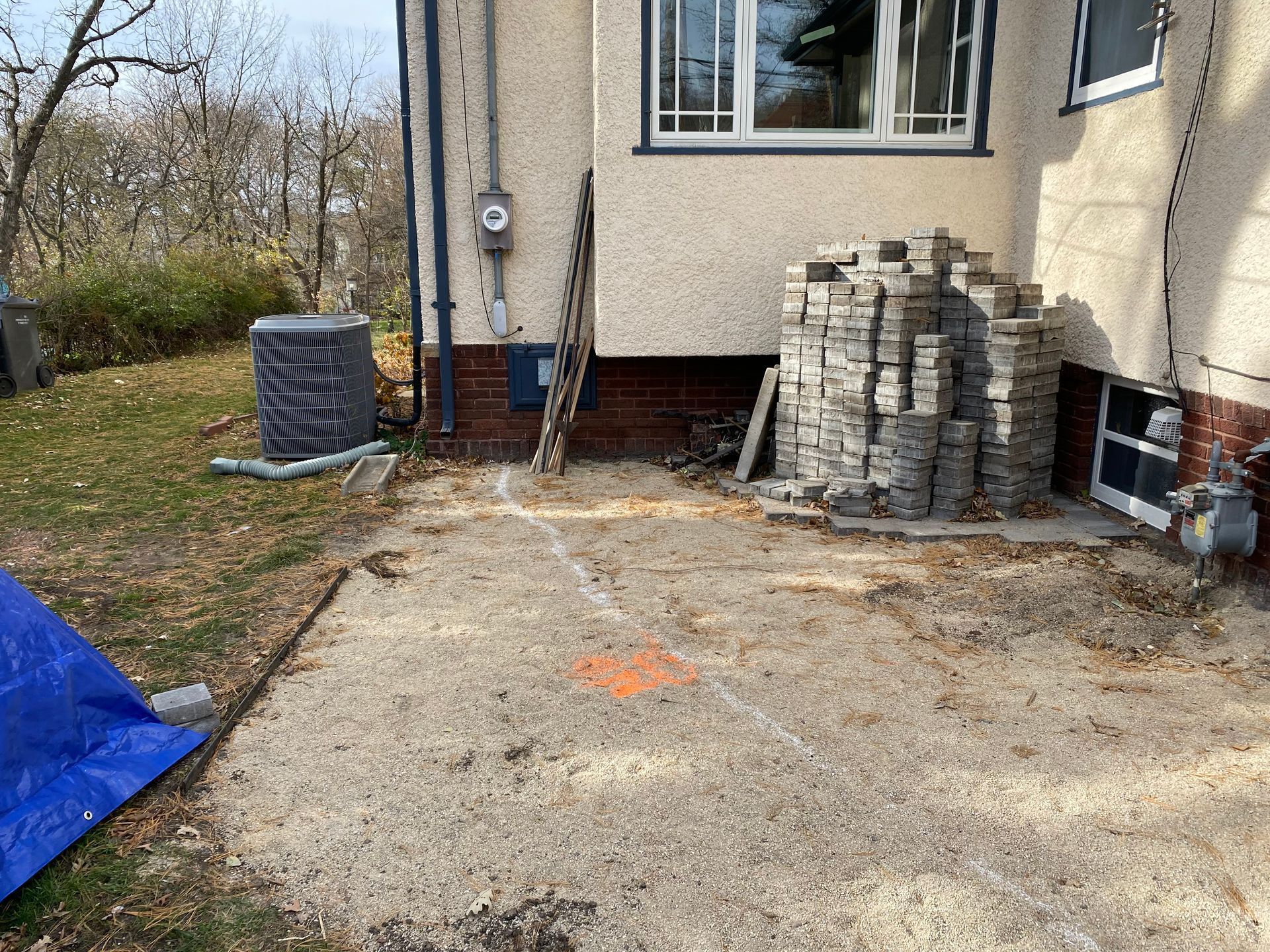 Before Picture: the yard as it was during our first design consultation 