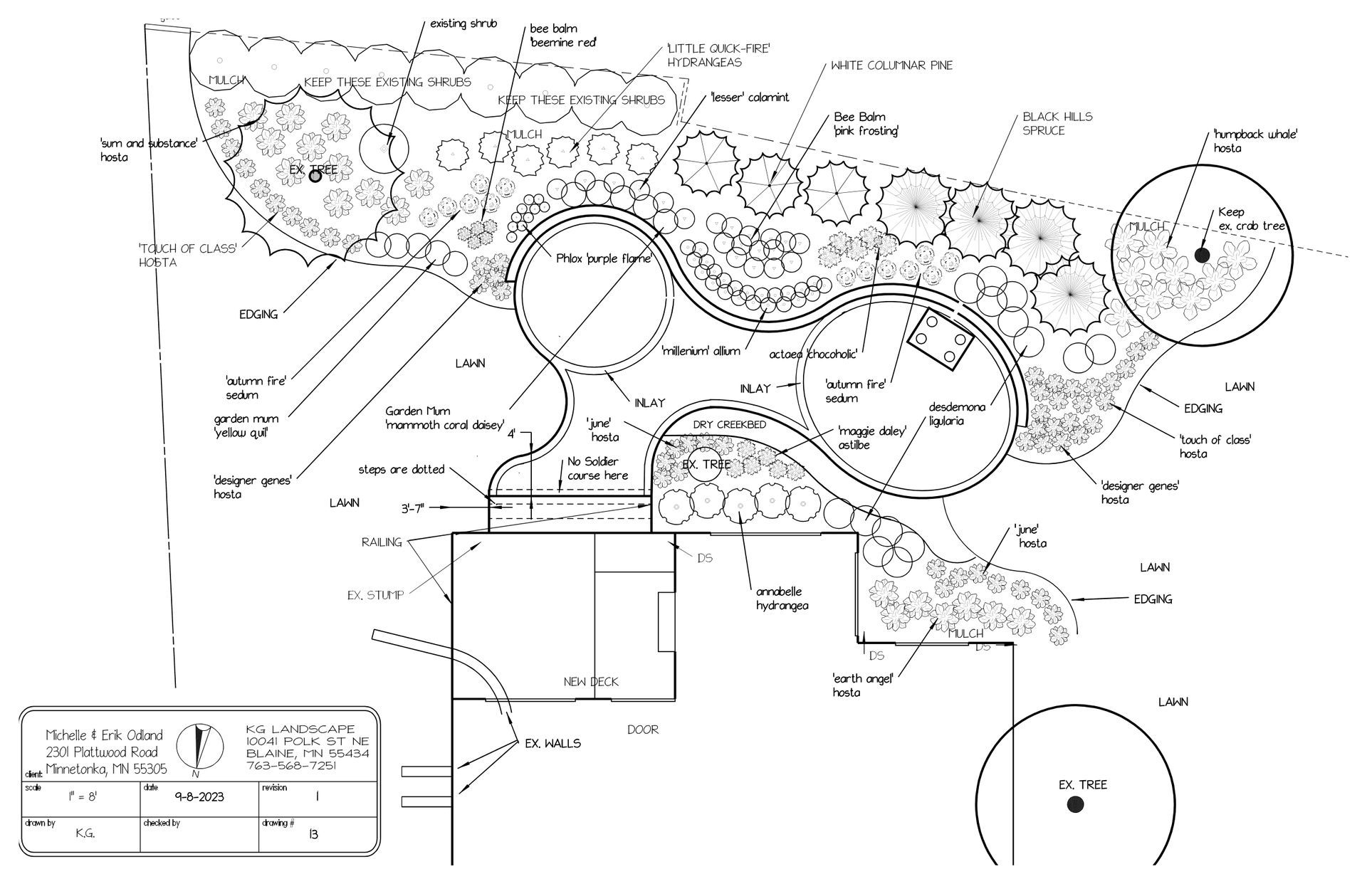 Design Work: here's a wonderful new backyard patio, fireplace and plantings design for a client in Minnetonka