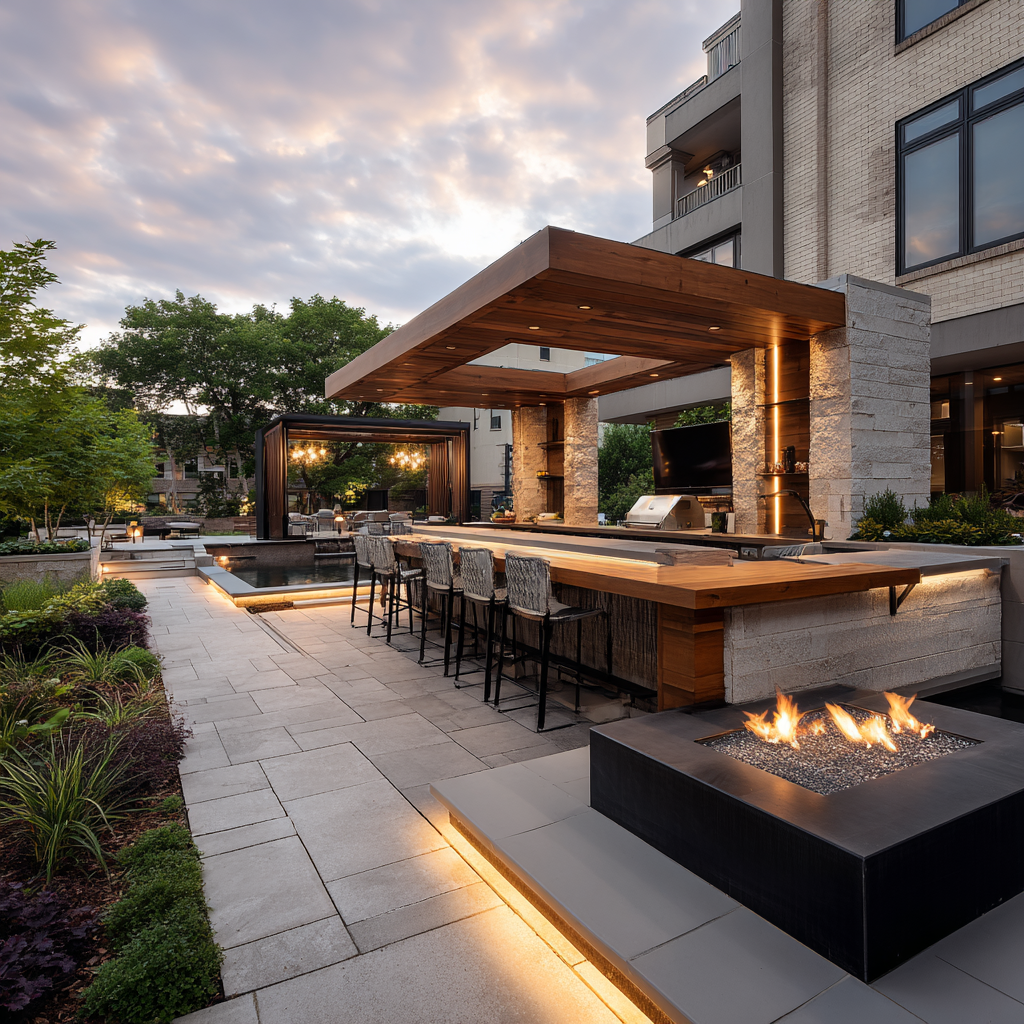 outdoor kitchen example in minnesota