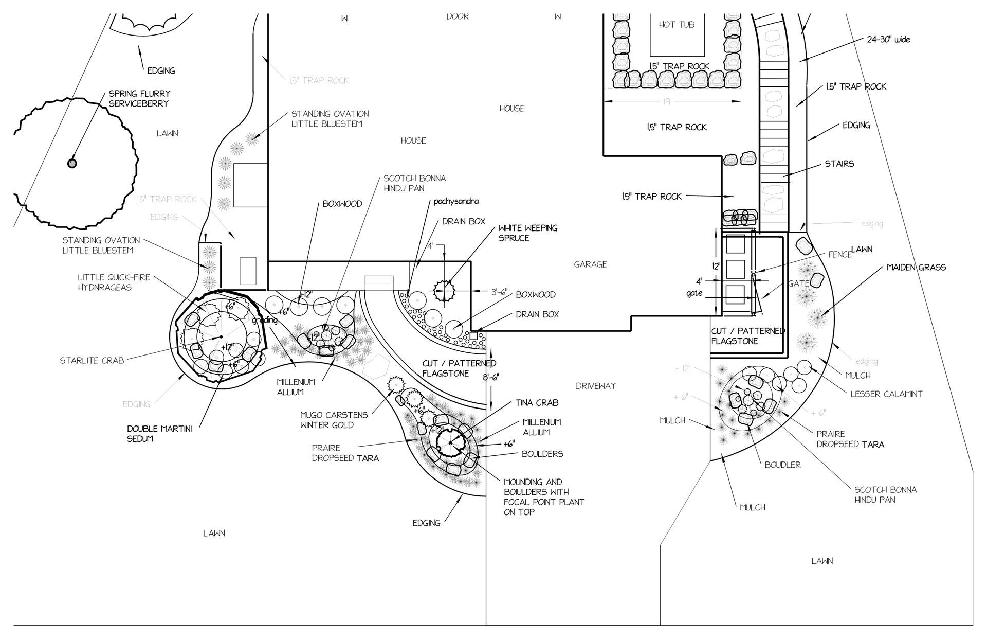 Design Work: KG Landscape's design for this front yard in Plymouth MN