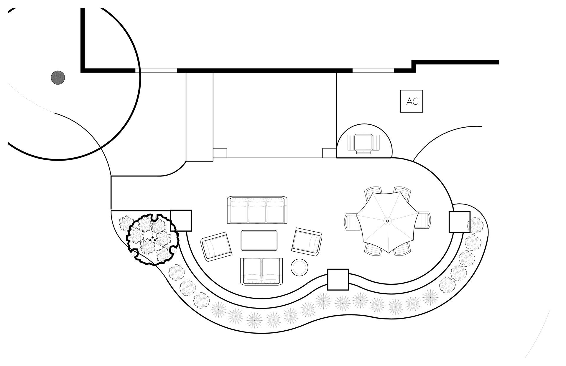 Patio design concept D
