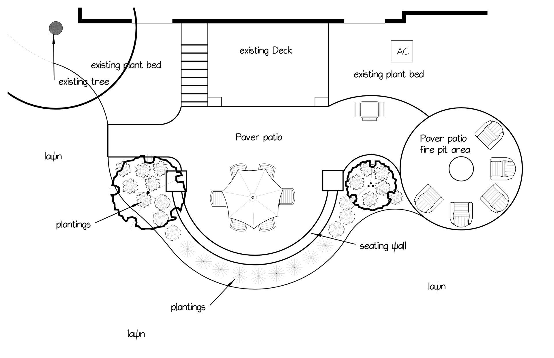 Patio design concept A