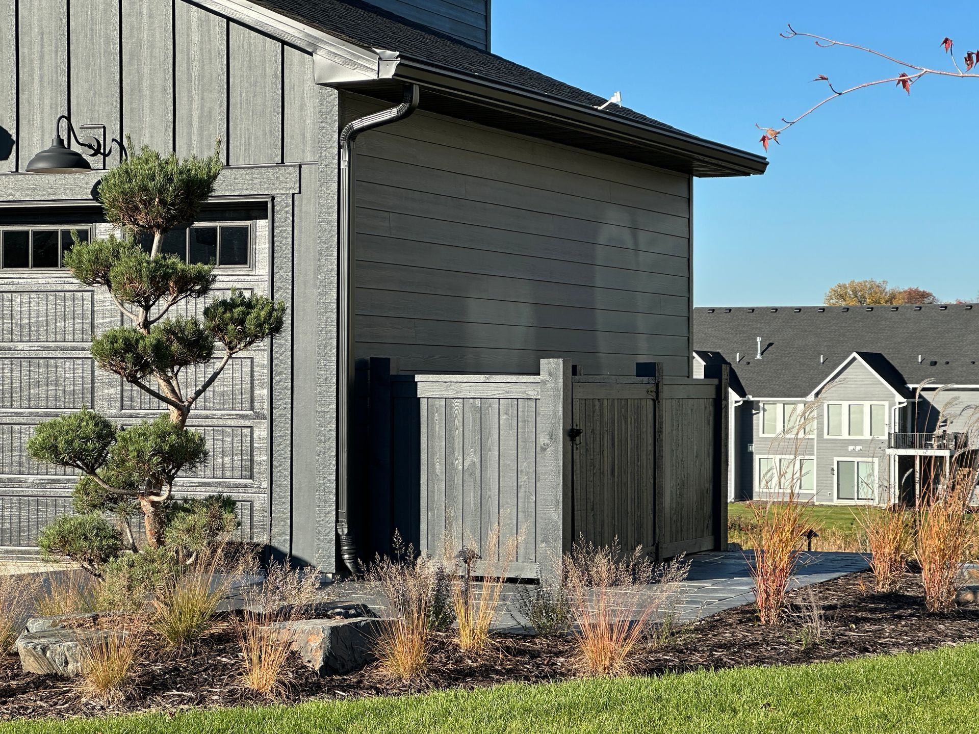 high end design feature trash bin storage