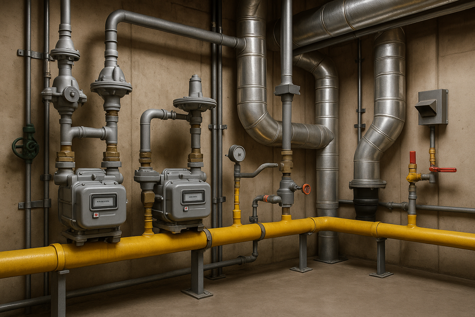 Commercial gas supply HVAC design