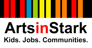 ArtsinStark logo: colorful bars above, text
