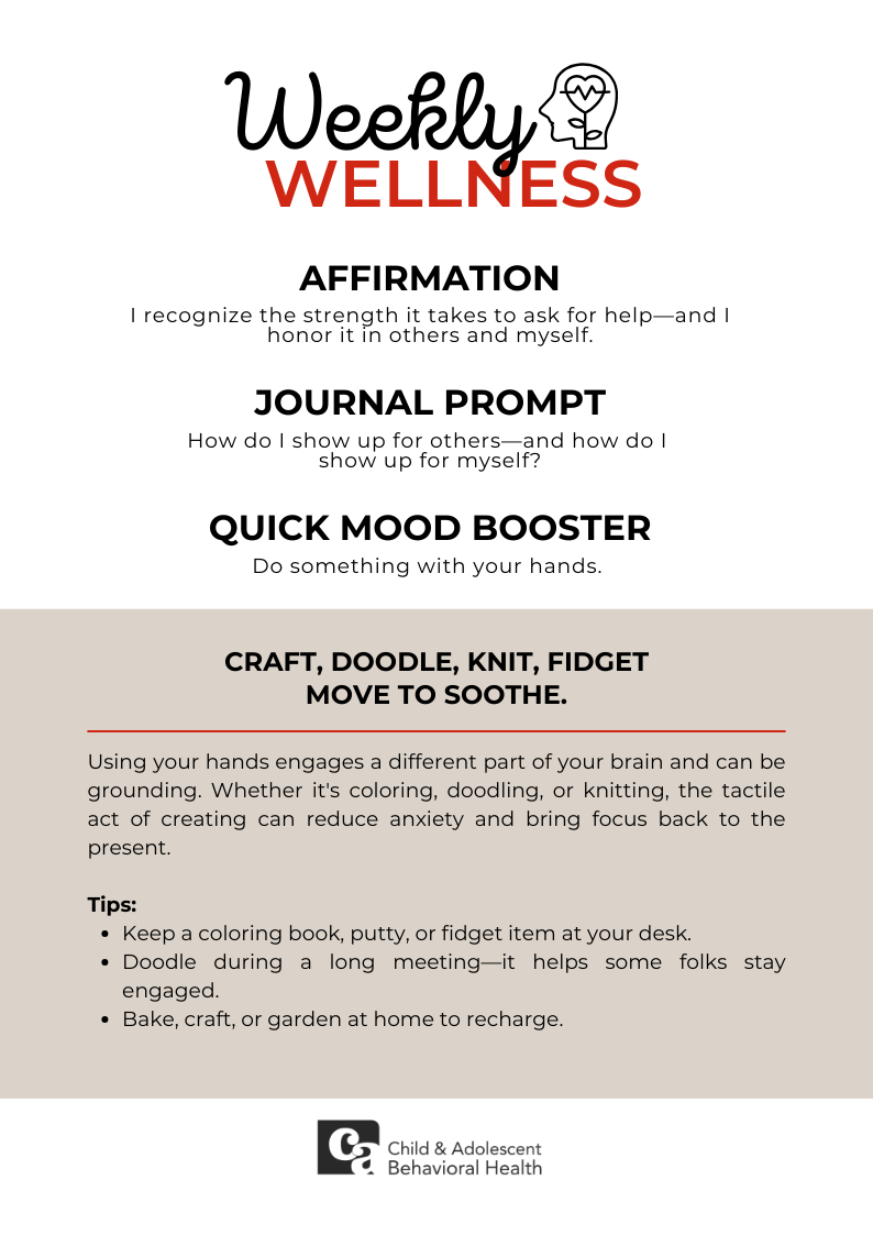 Woman in teal shirt, smiling with eyes closed, holding a red heart against a pink background.