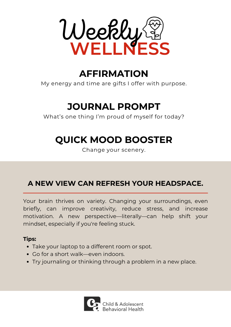 Woman in teal shirt, smiling with eyes closed, holding a red heart against a pink background.