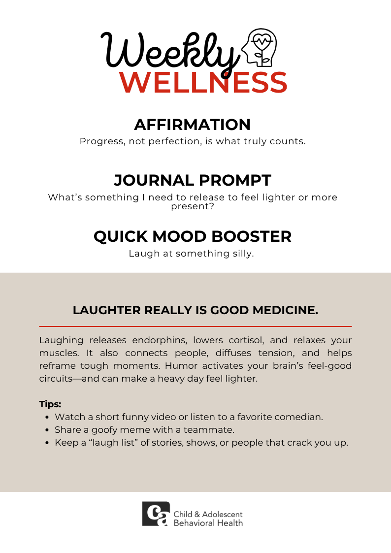 Woman in teal shirt, smiling with eyes closed, holding a red heart against a pink background.