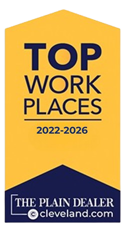 Yellow banner with navy text:
