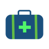 Icon of a medical safety suitcase