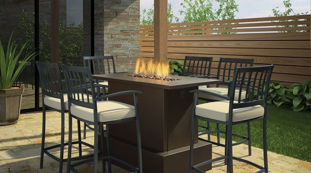 Other angle of table with fireplace — Freehold, NJ — Fireside Pros