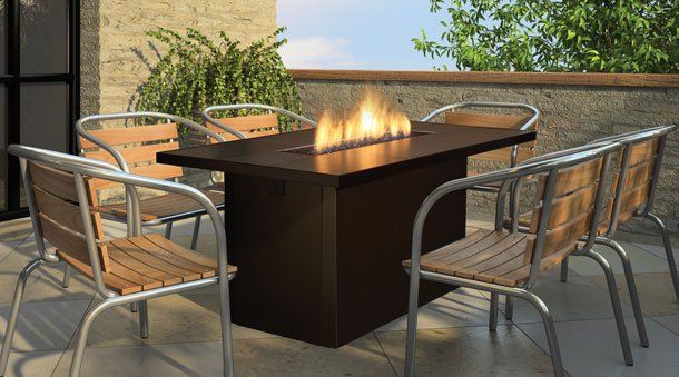 Table with fireplace — Freehold, NJ — Fireside Pros