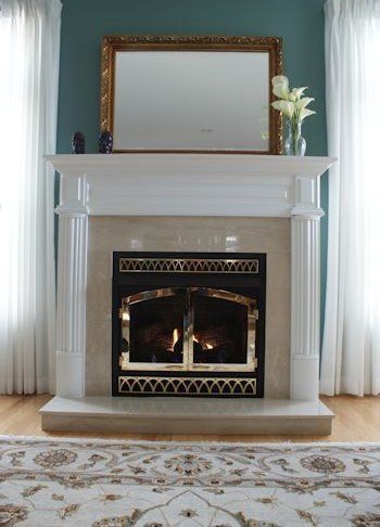 Sleek and fancy fireplace mantel — Freehold, NJ — Fireside Pros