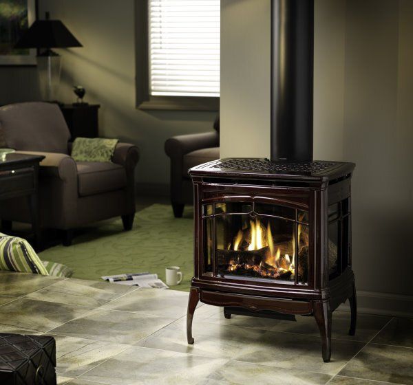 Black gas stove — Freehold, NJ — Fireside Pros