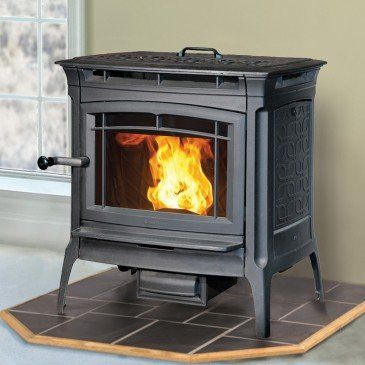 Matte black pellet stove — Freehold, NJ — Fireside Pros