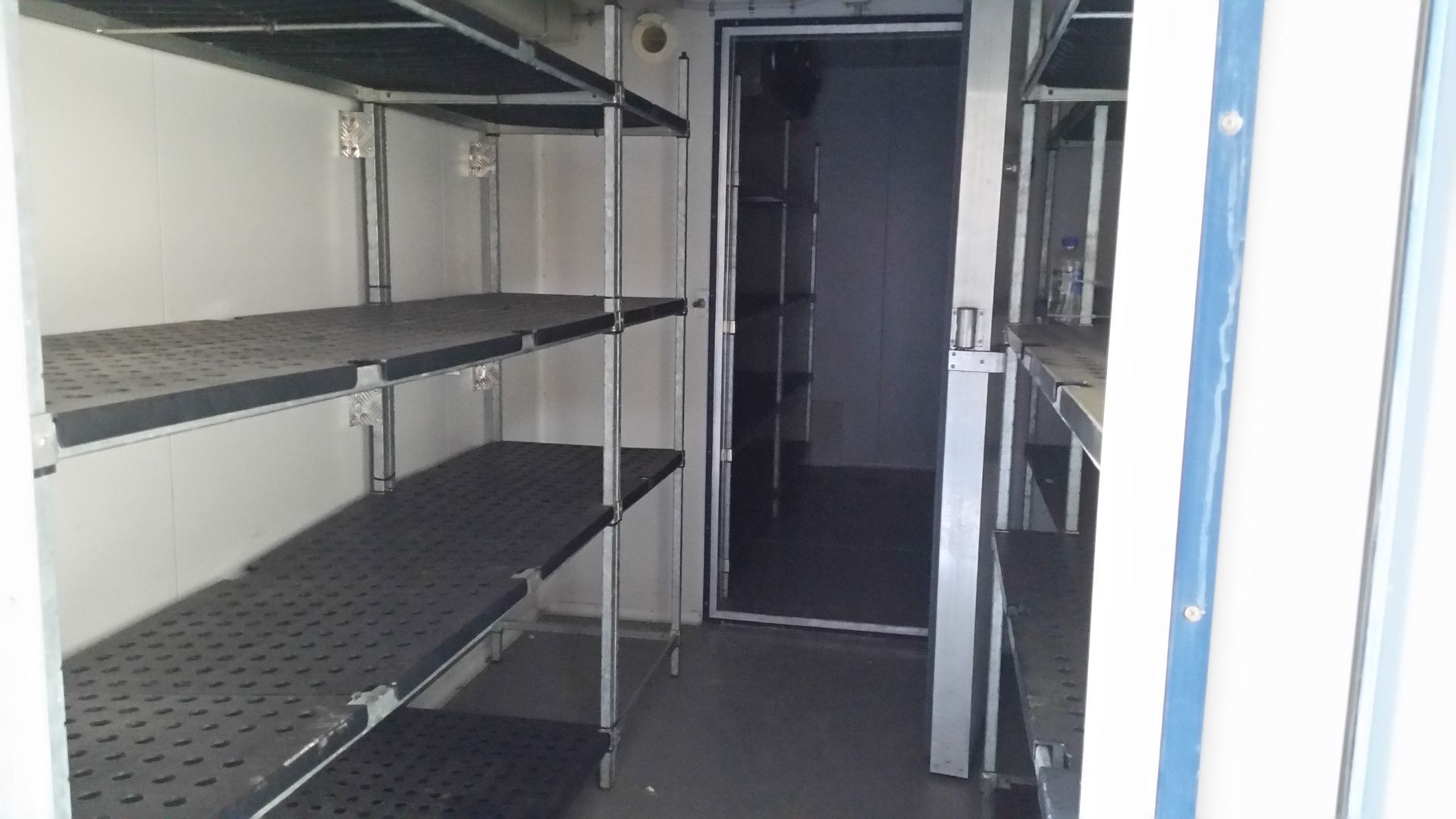 Black Racks on Coolroom — Palm Beach, QLD — Container Kitchens & Shops