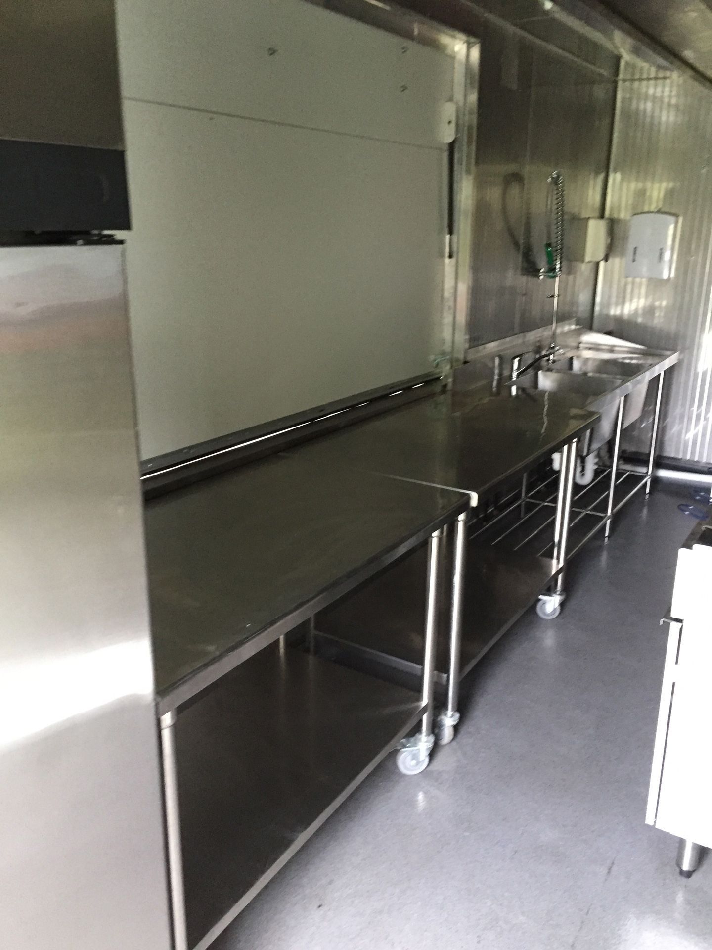 Wash Area on Container Storage — Palm Beach, QLD — Container Kitchens & Shops