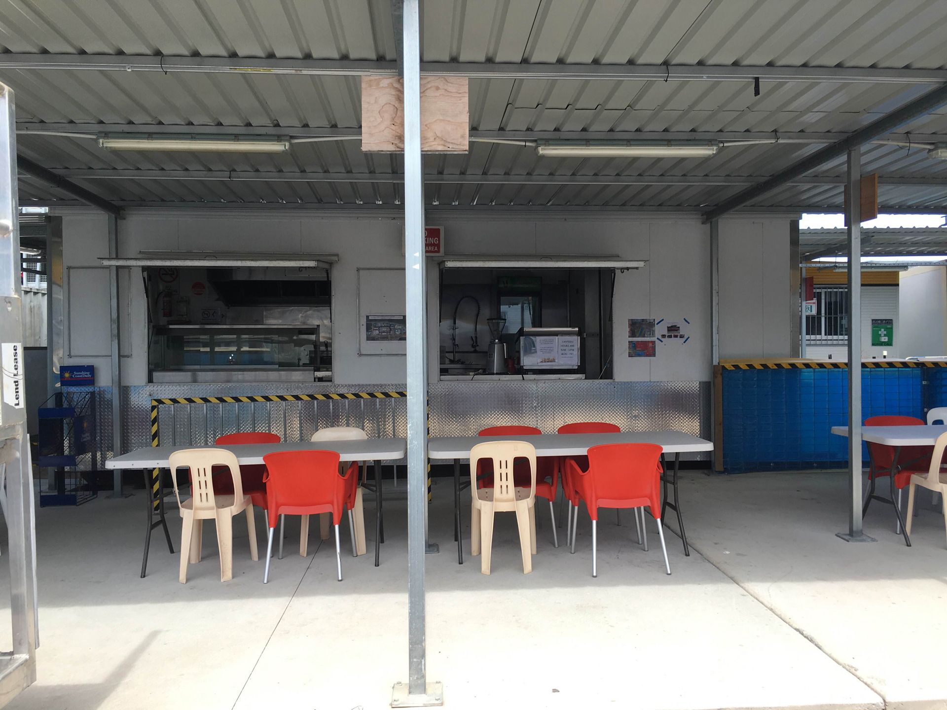 Food Restaurant with Chairs and Tables — Palm Beach, QLD — Container Kitchens & Shops