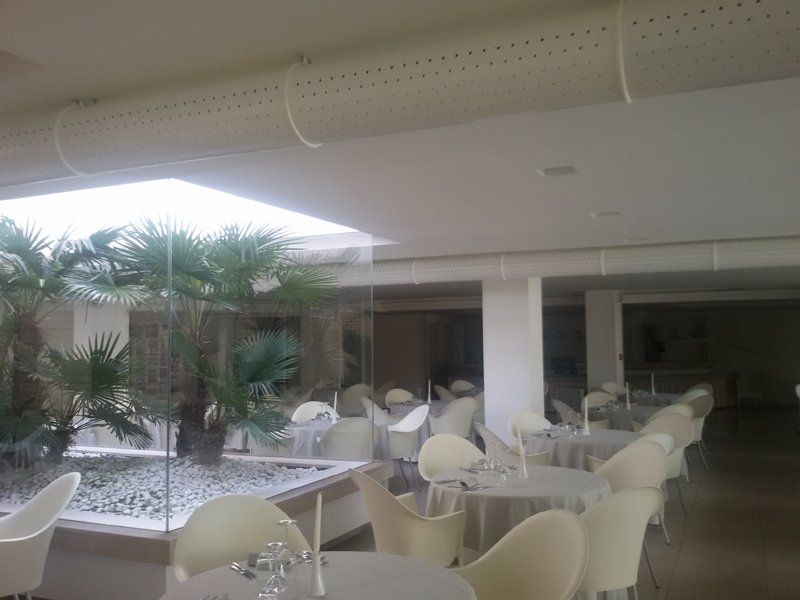 condotto per la conduzione dell'aria in sala ristorante