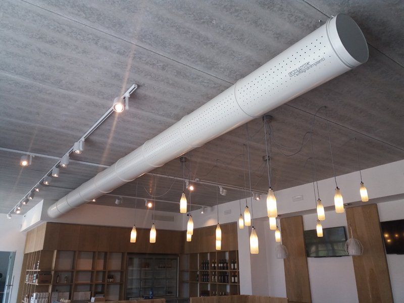 condotto di aerazione a vista