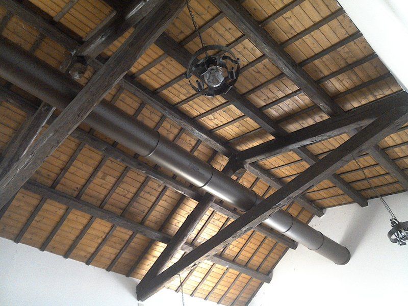 sistema di aerazione nel sottotetto