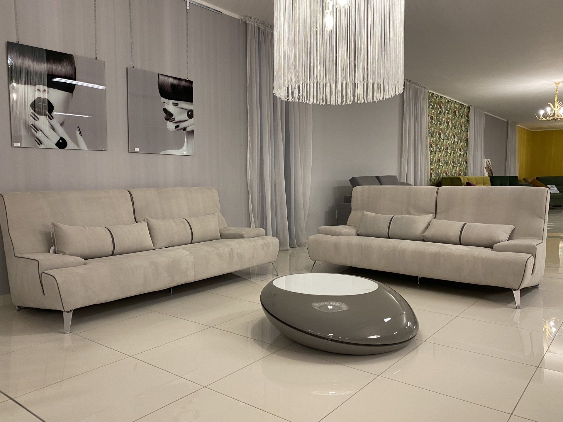 Salotto 3 Posti medio + 3 Posti maxi in tessuto