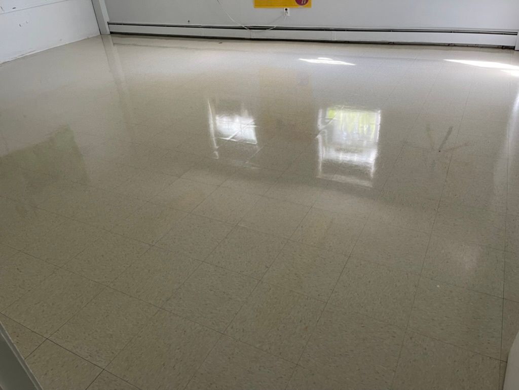 Sanitized medical supply room with disinfected surfaces and organized equipment through specialized cleaning in Barnstable, MA.