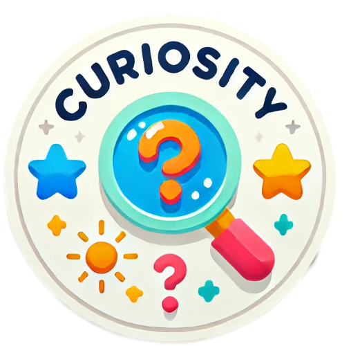 A magnifying glass with a question mark inside of it.