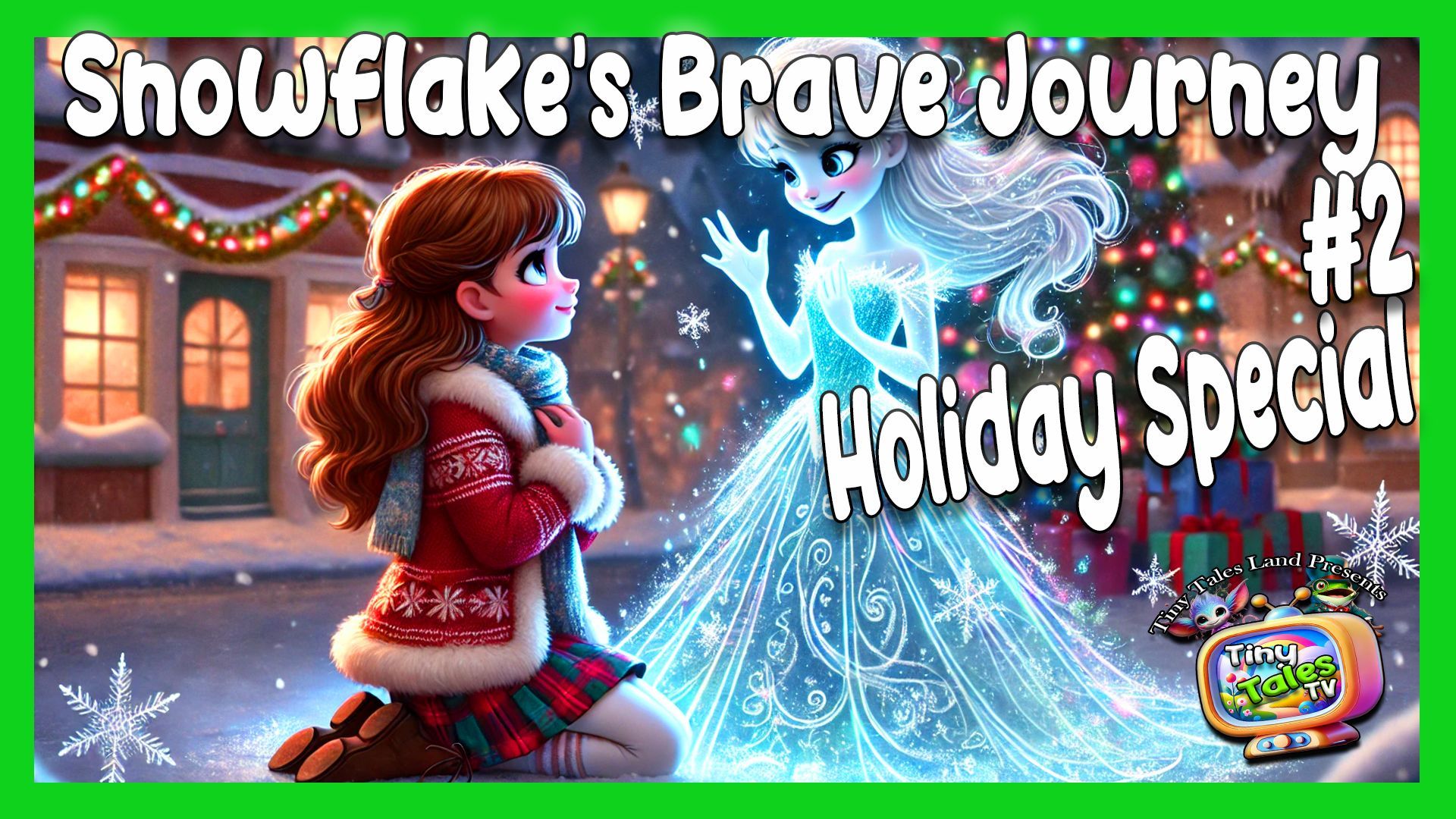 A poster for snowflake 's brave journey # 2 holiday special