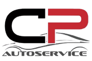 Logo per CP Autoservice, con le lettere nere