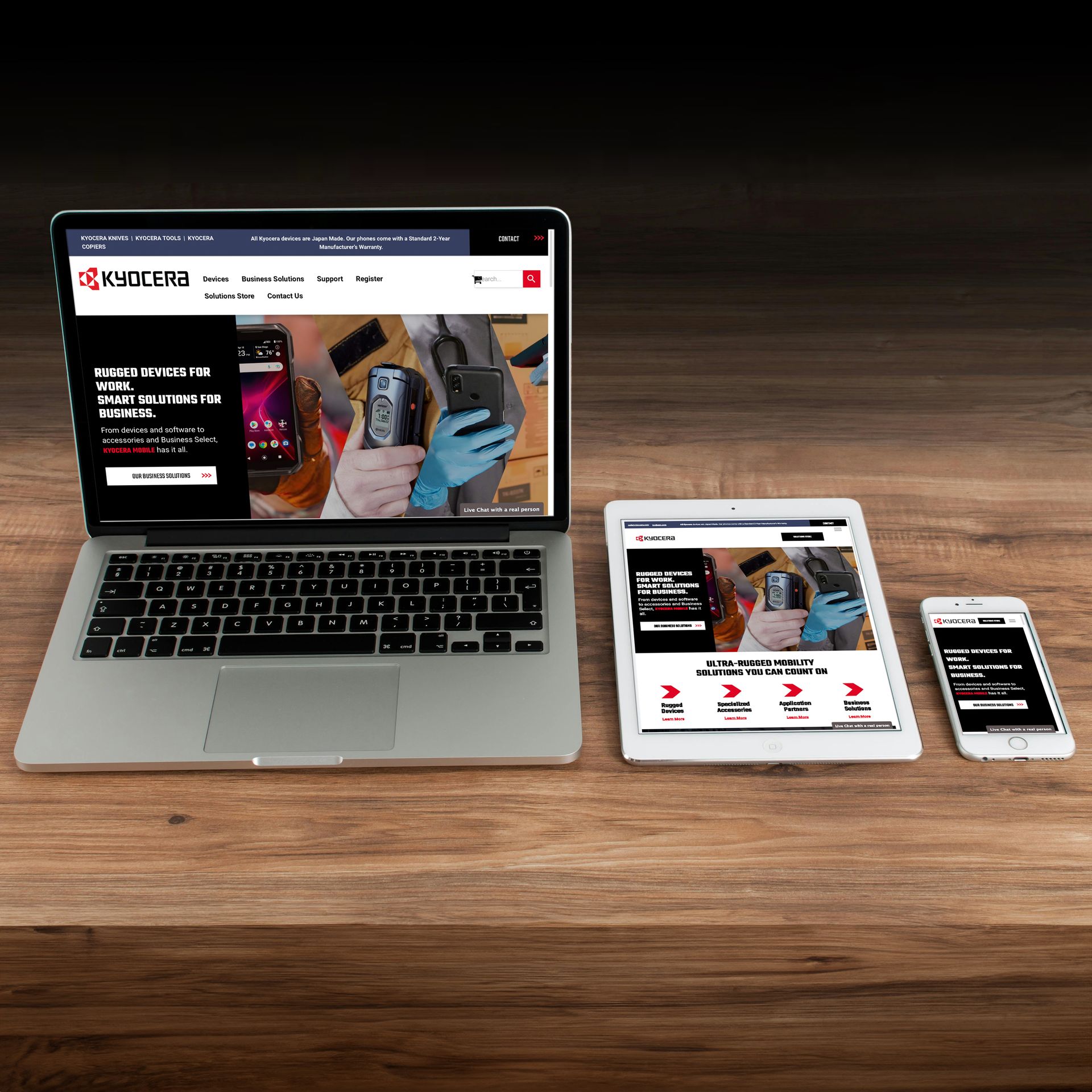 Kyocera Digital Marketing Website Case Study