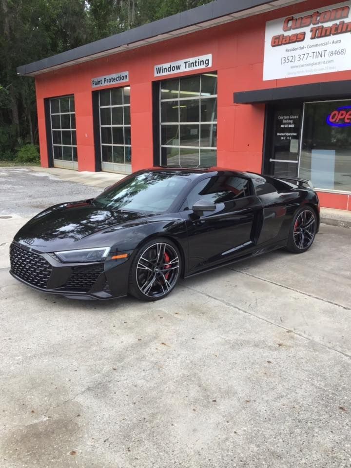 installing window film on car