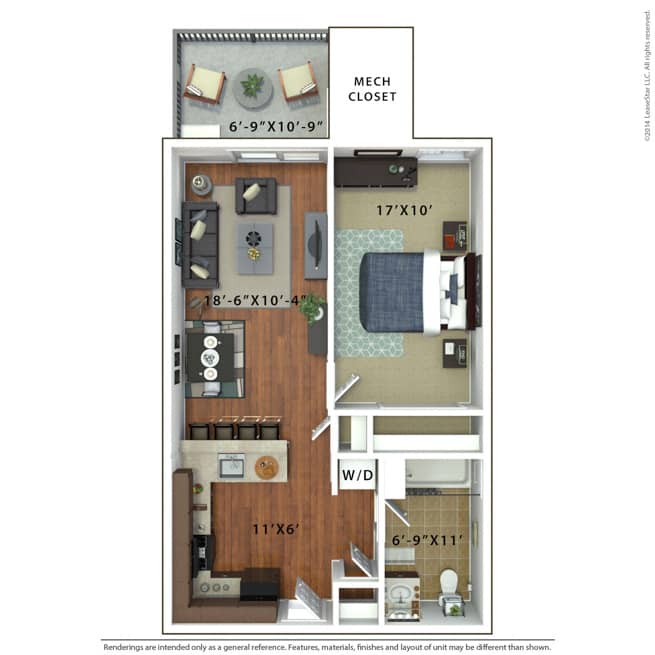Summit-1-bedroom-layout_TwinPonds