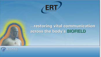 A picture of a man with the words restoring vital communication across the body 's biofield