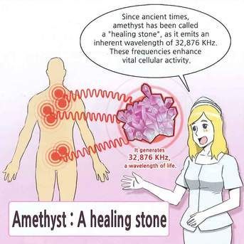 Amethyst is a healing stone that generates a wavelength of life.