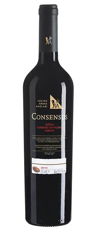 <b>L.A. Consensus </b><br>Cabarnet S.-Merlot.-Shiraz<br>●●●○○