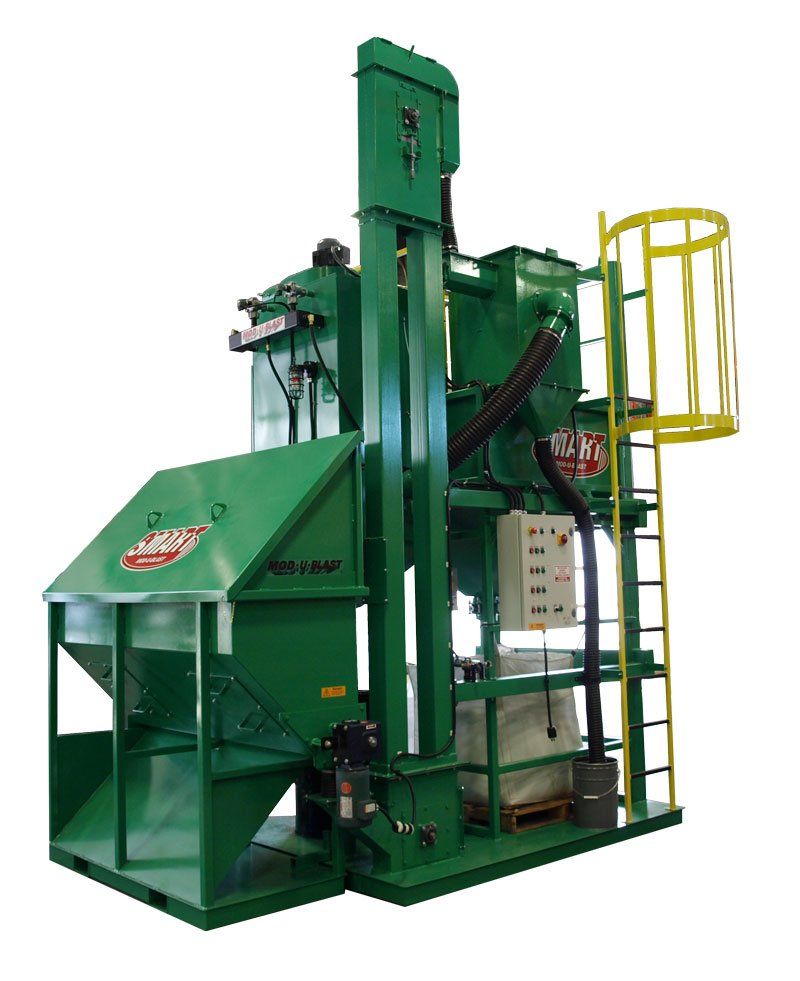 sandblasting media recovery systems