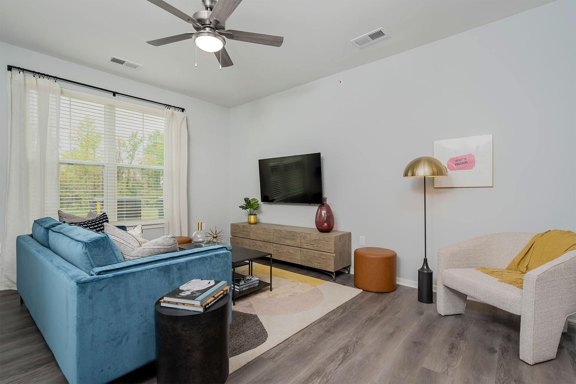 the laurel living room
