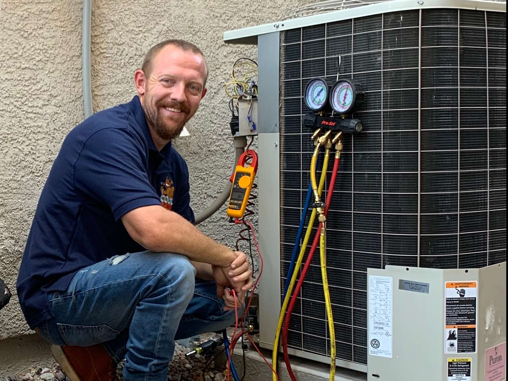 Jaden with HVAC unit