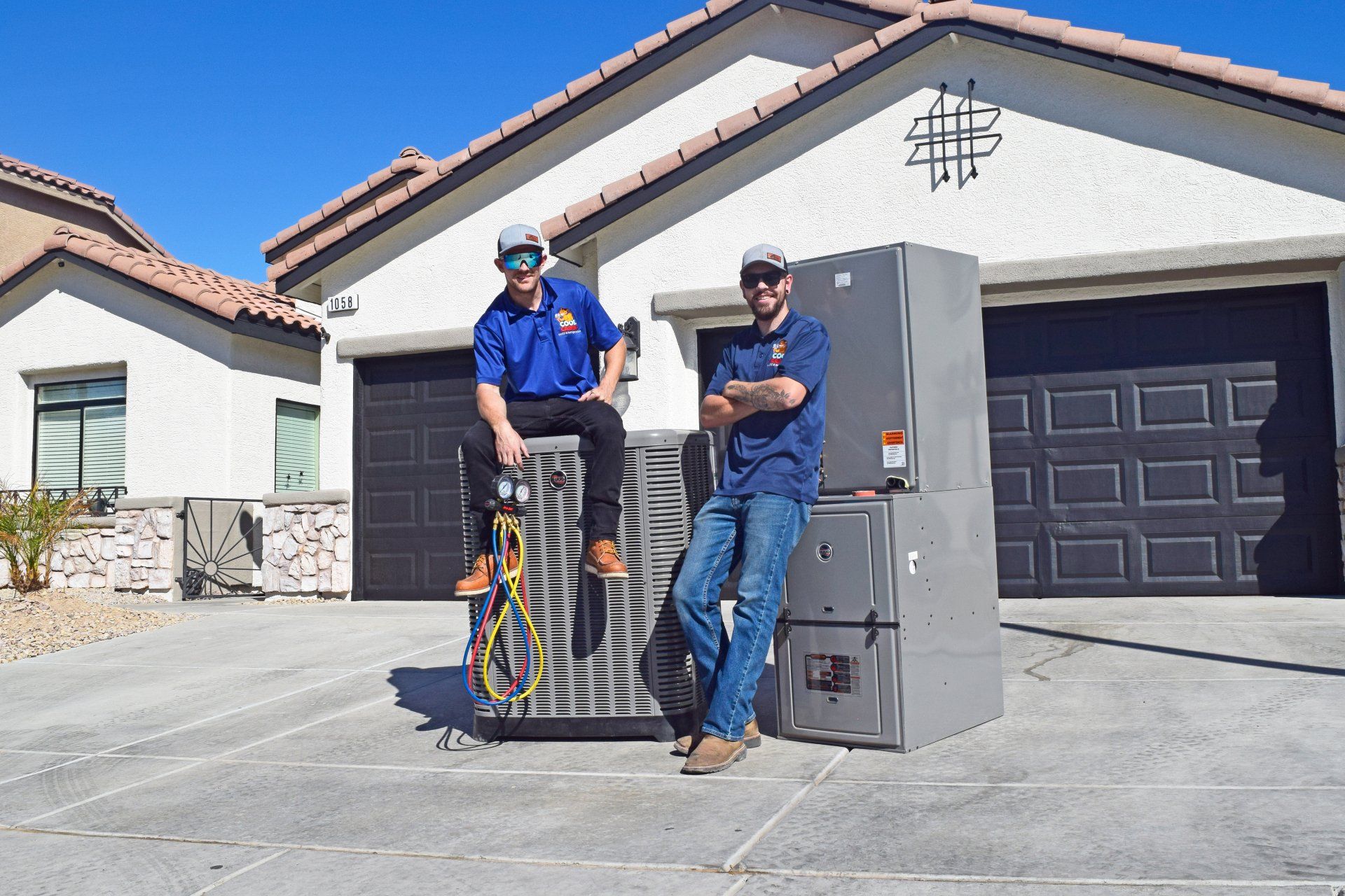 Jaden with Trane unit