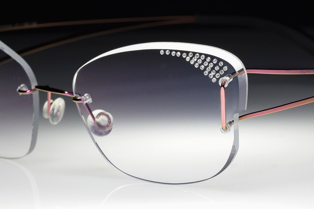 rimless glasses made in italy