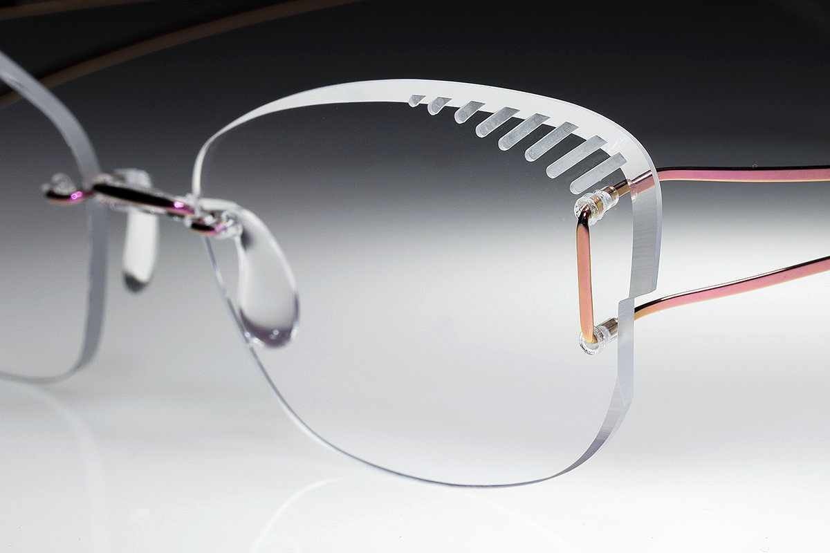 unique frameless glasses