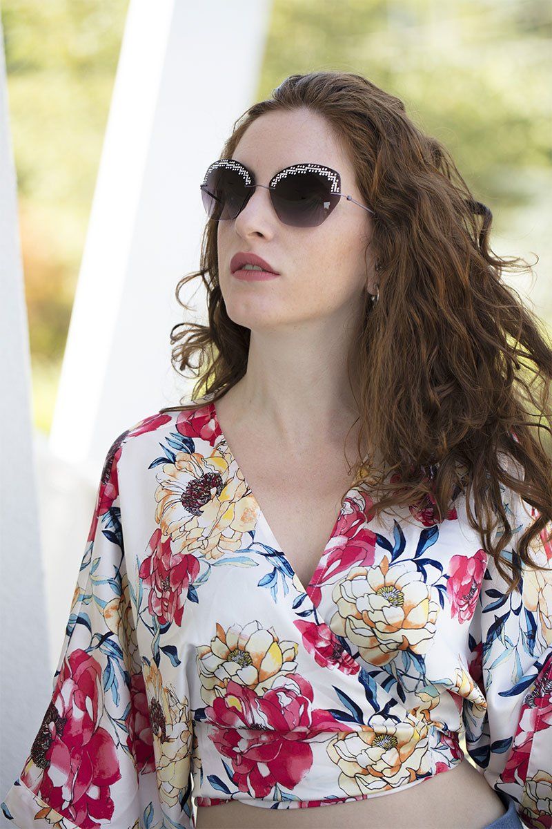 occhiali da sole senza montatura