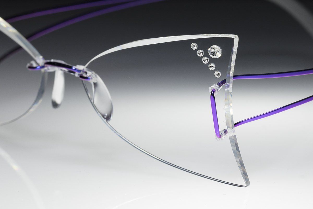 titanium rimless glasses