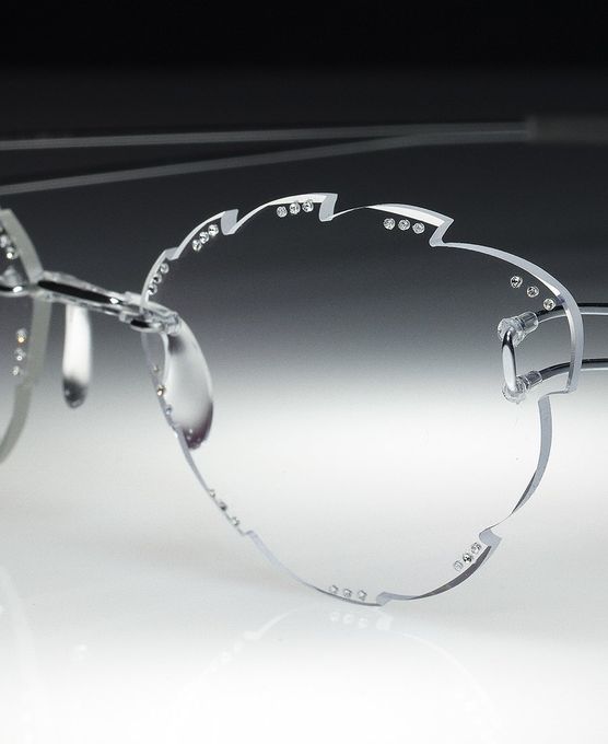occhiali leggeri senza montatura in titanio