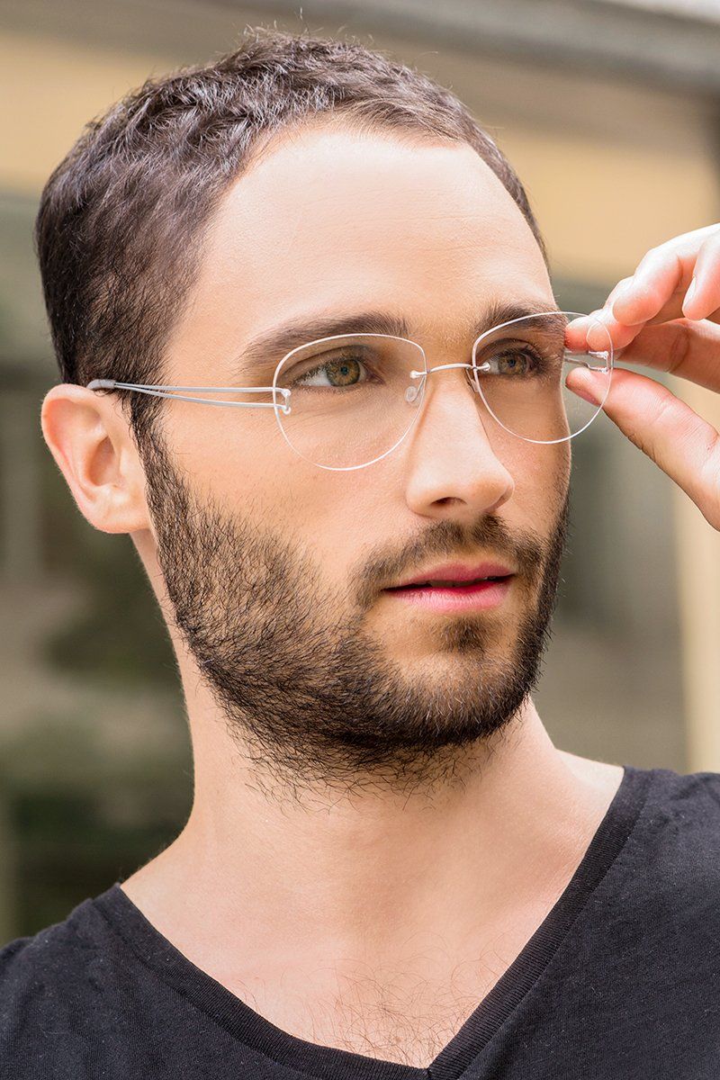 occhiali senza telaio